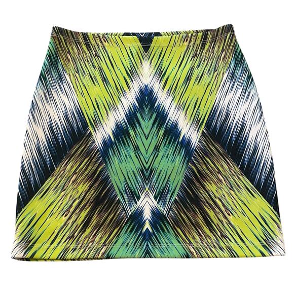 Milly Y2K Women's Mini Skirt Pencil Bodycon Colorful Size Small Multicolor - Picture 4 of 8